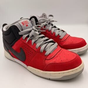 Nike Renzo 2 Mid Red Anthracite Wolf Grey Suede Mens Size 10 Shoes Sneakers